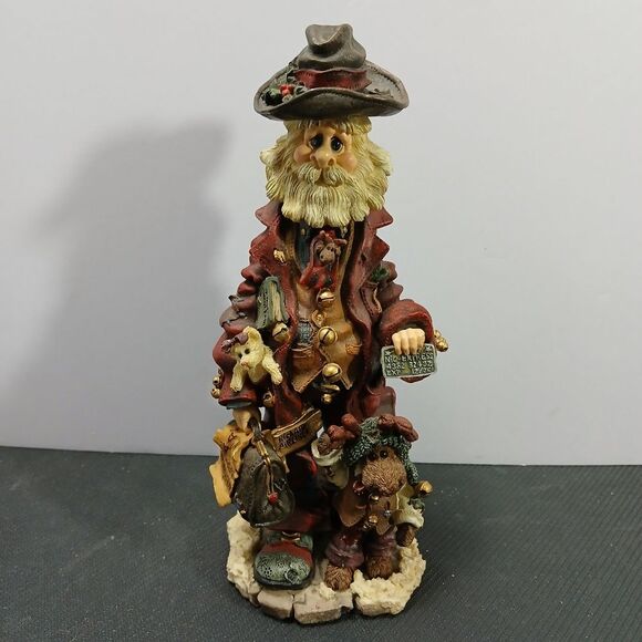 Boyds Bears Folkstone Santa Execunick The First Global Business Man 1998 7.5" - Picture 1 of 5